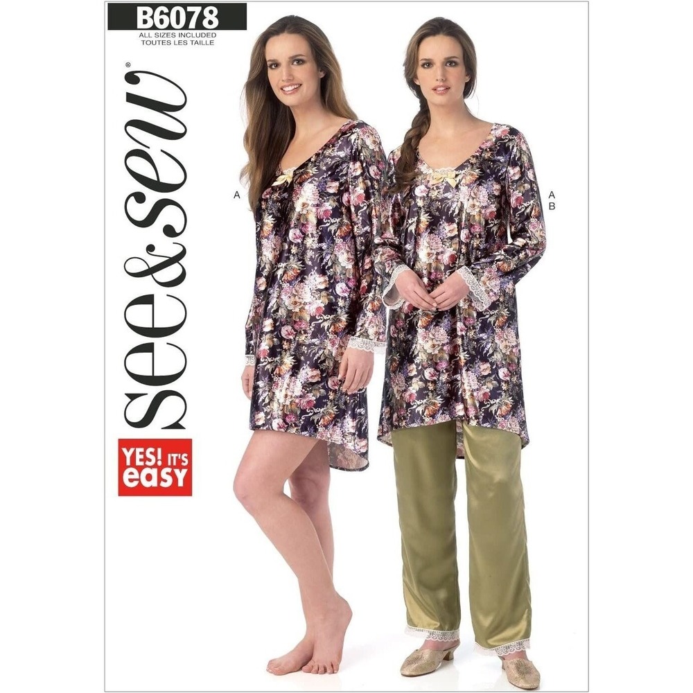 Butterick See and Sew Sewing‎ Pattern 6078 Dress Pants Misses Size XS-XL
